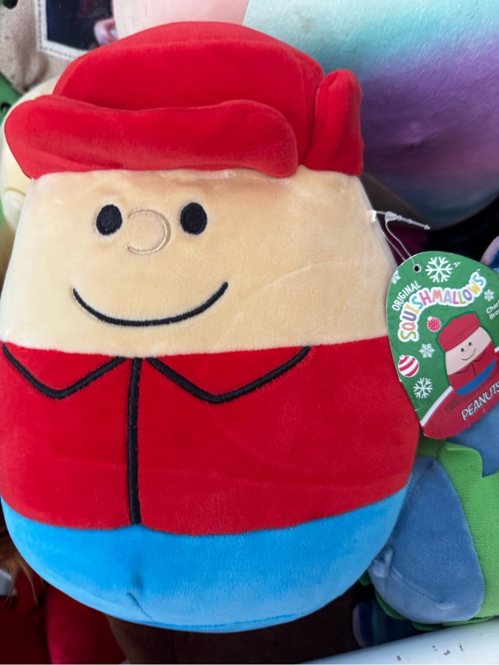 Squishmallows Red & Blue Peanuts Plush Character